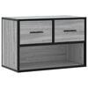 vidaXL Dulap TV, gri sonoma, 60x31x39,5 cm, lemn prelucrat și metal