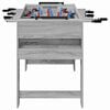 vidaXL Masă de Foosball Sonoma gri 125 x 60,5 x 80 cm Lemn compozit