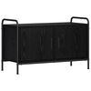 vidaXL Cabinet TV 79,5 x 33 x 50 cm Stejar Negru Lemn prelucrat