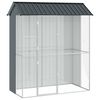 vidaXL Cușcă pentru păsări Antracit 215 x 110 x 247 cm Oțel Galvanizat