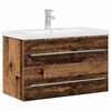 vidaXL Dulap pentru Chiuveta de Baie Lemn Vechi 80 x 38,5 x 48 cm