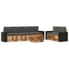 vidaXL Set de canapele de exterior 7 buc. Natural și Antracit