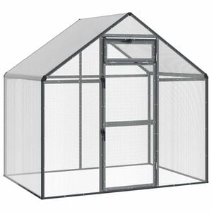 vidaXL Cușcă pentru păsări Antracit 181,5 x 110,5 x 173,5 cm