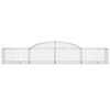 vidaXL Coșuri gabion arcuite, 9 buc., 300x50x40/60 cm, fier galvanizat