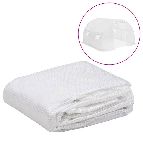 vidaXL Copertină de rezervă pentru seră (9 m²), transparent, 3x3x2 m