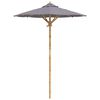 vidaXL Parasol de Grădină Gri &icirc;nchis &Oslash; 270 x 260 cm Bambus