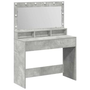 vidaXL Masă de Machiaj Gri din beton 100 x 41 x 135 cm Lemn prelucrat