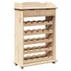 vidaXL Raft pentru vin natural 58 x 28 x 90 cm Lemn de pin masiv