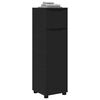 vidaXL Dulap de Baie cu sertar Negru 30,5 x 30 x 101 cm Lemn compozit