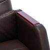 vidaXL Scaun de birou, maro, piele ecologică