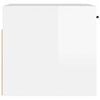 vidaXL Dulap de perete, alb extralucios, 80x36,5x35 cm, lemn compozit