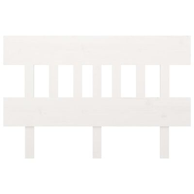 vidaXL Tăblie de pat, alb, 203,5x3x81 cm, lemn masiv de pin