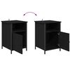 vidaXL Dulap de noapte Stejar Negru 40 x 42 x 60 cm Lemn compozit