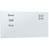 vidaXL Tablă magnetică de perete, alb, 60x30 cm, sticlă securizată