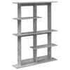 vidaXL Raft de perete Montare pe perete Gri 102 x 20 x 130 cm