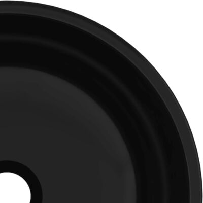 vidaXL Chiuvetă din sticlă securizată, negru, 35x12 cm