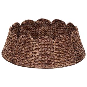 vidaXL Guler pentru Pomul de Crăciun Rotund Maro Diam. 45 x 22 cm
