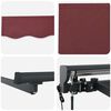 vidaXL Cort electric retractabil Burgundy 2,5 x 2 m
