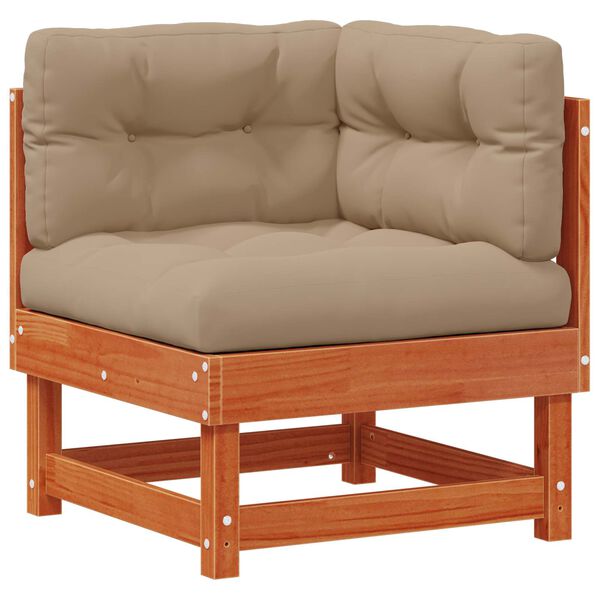 vidaXL Set de lounge pentru grădină 6 pcs Maro Ceară Lemn masiv de pin