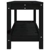 vidaXL Bancă de grădină, negru, 108x35x45 cm, lemn masiv de pin