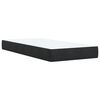 vidaXL Pat box spring cu saltea, negru, 80x200 cm, catifea