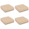 vidaXL Perne pentru șezut cu 4 piese VIANEN 4 pcs 100% Polyester Crem