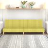vidaXL Canapea extensibilă cu 2 locuri, verde, textil