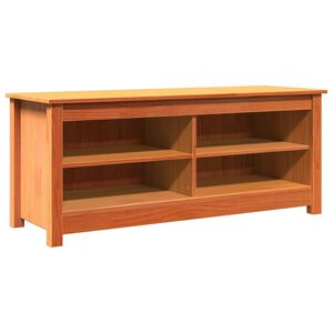 vidaXL Bancă cu spațiu de depozitare 110 x 38 x 45,5 cm Maro ceruit