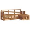 vidaXL Seturi de canapele 4 pcs natural Lemn Solid de Acacia