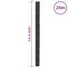 vidaXL Membrană antiburuieni, negru, 1,5x25 m, PP