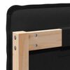 vidaXL Tăblie tapițată Natural și Negru 180 cm Lemn de pin masiv