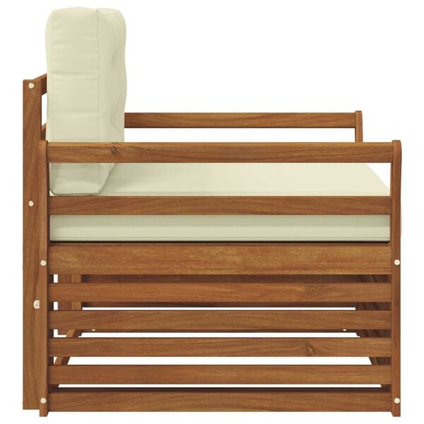 vidaXL Set de canapele de exterior Lemn de acacia solid și poliester