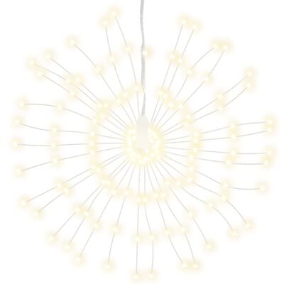 vidaXL Lămpi cu artificii de Crăciun, 4 buc., 560 LED, alb cald, 20 cm