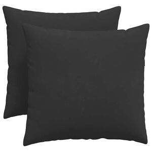 vidaXL Perne pentru canapea 2 pcs Negru 50 x 50 cm țesătură