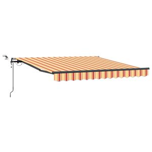 vidaXL Cortina Retractabilă Galben și portocalie 300 x 250 cm