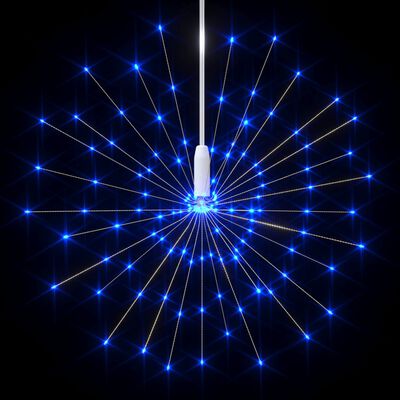 vidaXL Lampă cu artificii de Crăciun, 140 LED-uri, albastru, 20 cm