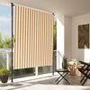 vidaXL Jaluzea rulou de exterior portocaliu/alb 150x270 cm textil/oțel