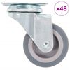 vidaXL Roți pivotante, 48 buc., 50 mm