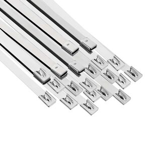 vidaXL Legătură pentru cablu 25 buc. 7,9 x 400 mm Argintiu