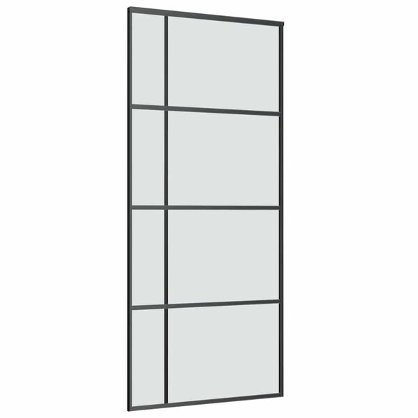 vidaXL Ușă glisantă cu set feronerie, 90x205 cm, sticlă ESG/aluminiu