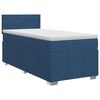 vidaXL Pat boxspring cu saltea albastru 80 x 200 cm Țesătură