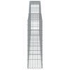vidaXL Coșuri gabion arcuite 20 buc, 400x30x100/120 cm fier galvanizat