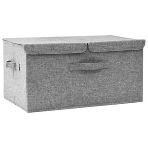vidaXL Cutii de depozitare Material textil nețesut Gri