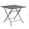 vidaXL Set de masă pentru grădină, 3 piese, antracit, oțel