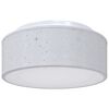 vidaXL Lampă de tavă Gri 30 x 30 x 13,5 cm țesătură