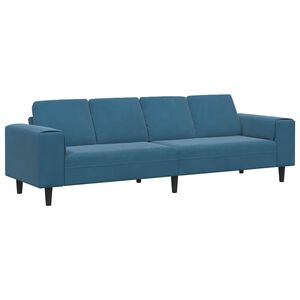 vidaXL Canapea pentru living albastru 250 x 77 x 76 cm