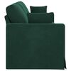vidaXL Canapea Verde &icirc;nchis 228 x 78 x 80 cm Catifea