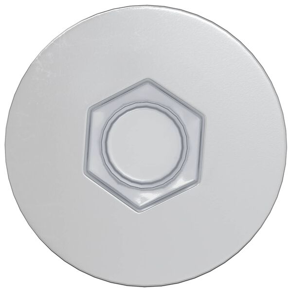 vidaXL Șuruburi confirmat 2500 pcs Argintiu Metal