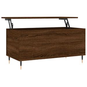vidaXL Măsuță de cafea, stejar maro, 90x44,5x45 cm, lemn compozit