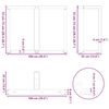 vidaXL Picioare de masă în formă de T, 2 buc., antracit, 100x35x(72-73) cm, oțel